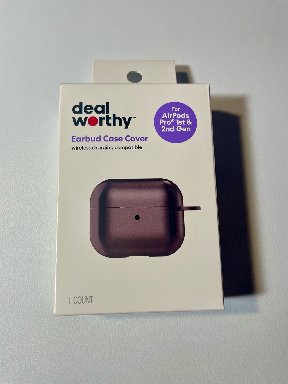 Deal Worthy Earbud Case Cover for AirPods Pro Gen 1 & 2 Plum NWT Colorful